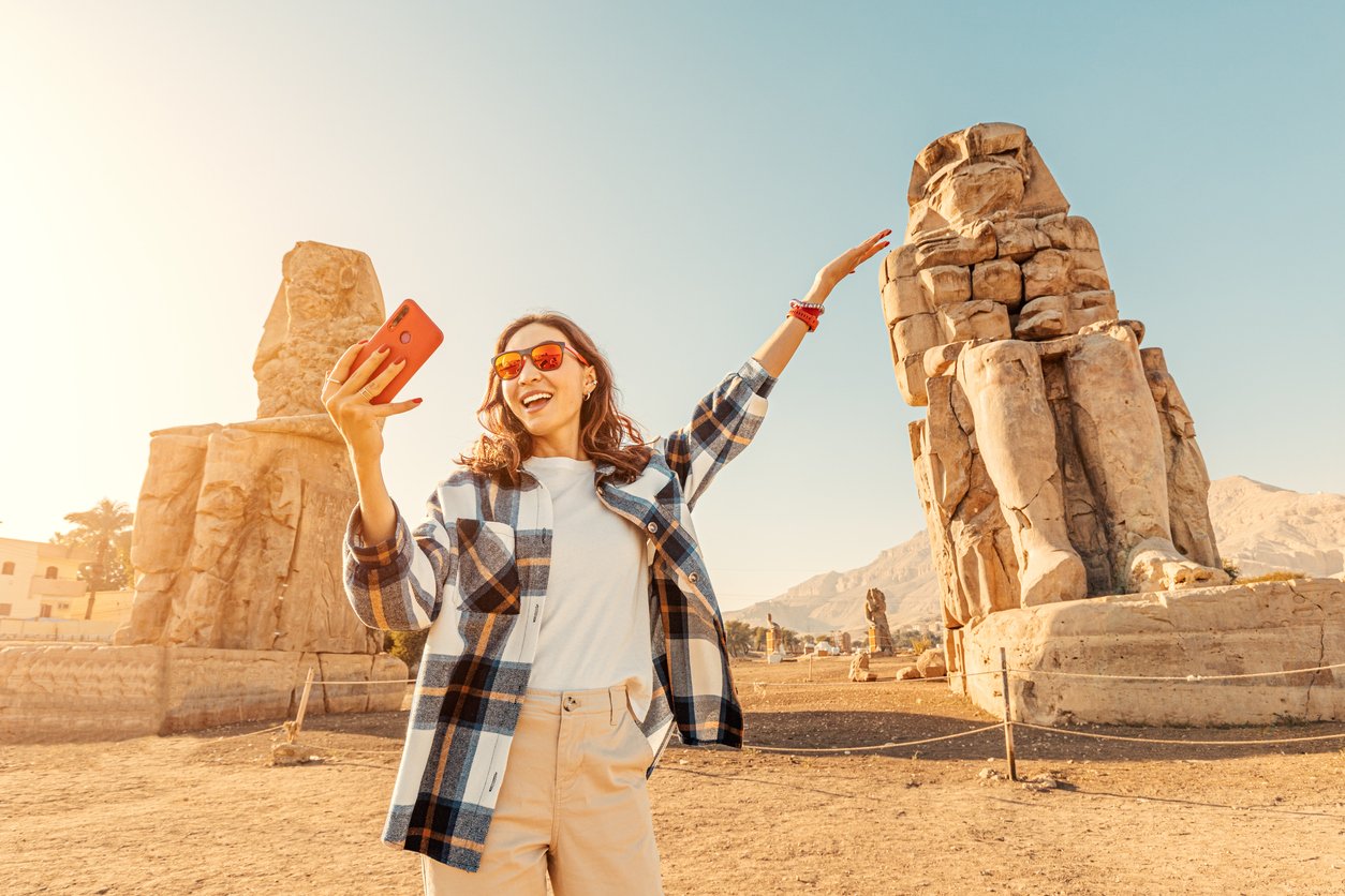 Content Creator auf Reise in Ägypten